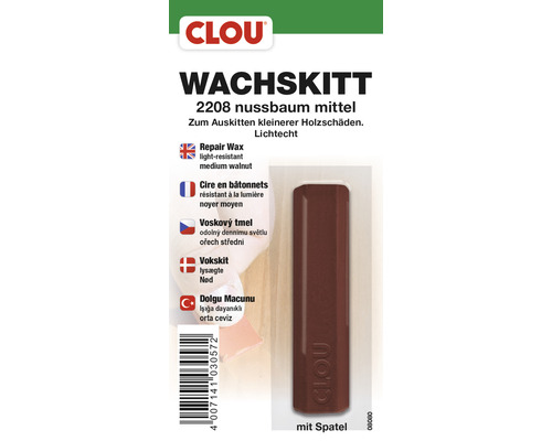 Clou Wachskitt nussbaum mittel