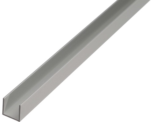 U-Profil Alu silber eloxiert 25x25x2 mm, 2 m