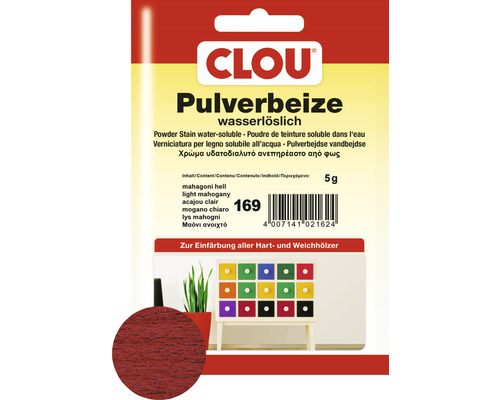 Clou Pulverbeize mahagoni hell 5 g