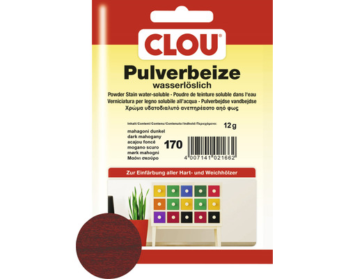 Clou Pulverbeize mahagoni dunkel 12 g