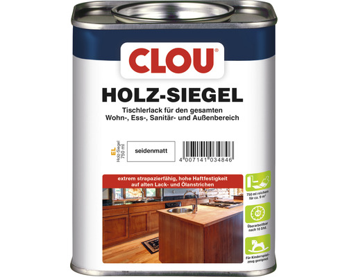 Clou Holzsiegel-Lack seidenmatt EL 750 ml