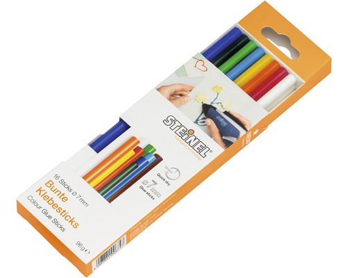 Steinel bunte Klebesticks Ø 7 mm Colour 16er Pack