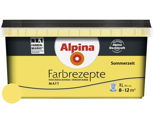 Alpina Wandfarbe Farbrezepte Sommerzeit 1 l