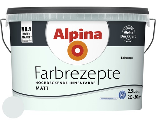 Alpina Wandfarbe Farbrezepte Eisbonbon 2,5 l