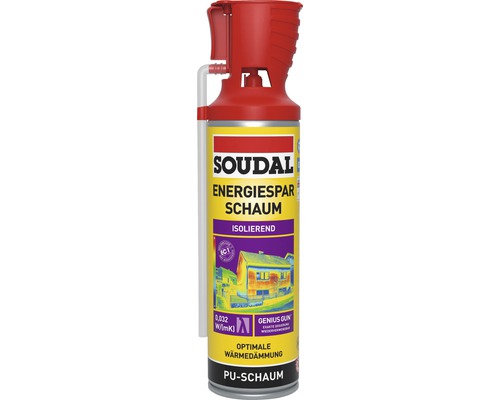 Soudal 1K Energiesparschaum B2 Genius Gun gelb 500 ml