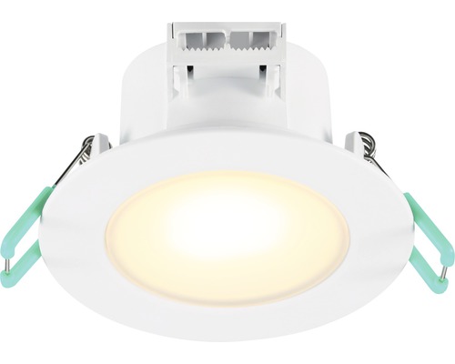 LED Einbauleuchte dimmbar IP65 7W 500 lm 2200-3000 K weiß/matt Ø 8,7/6,8-7,4 cm 230 V