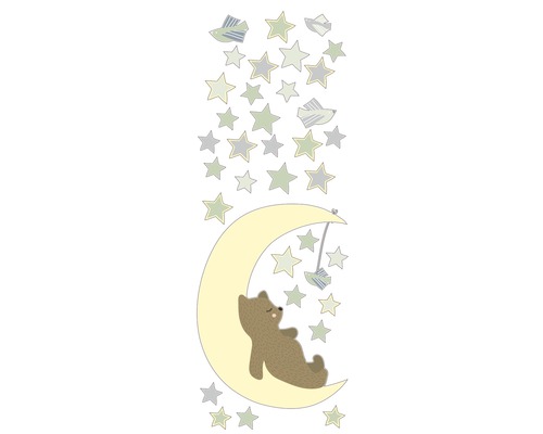 Wandsticker Glow in the Dark Sleeping Bear