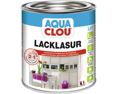 AQUA CLOU Lacklasur steingrau 375 ml