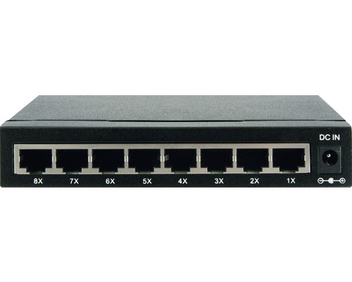 Netzwerkswitch 8-fach/8-Port 8x RJ45 Buchse BxHxT 136,5x25x75 mm