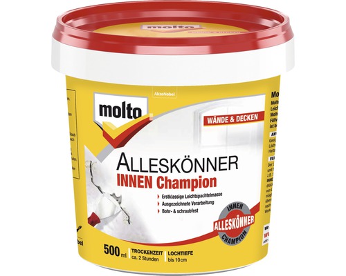 Molto Alleskönner Spachtelmasse Champion Innen 500 ml