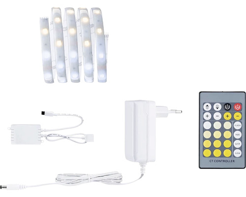 MaxLED 250 Betriebsfertiges Strip-Basisset IP44 1,5 m 405 lm 2700 K TunnableWhite beschichtet 45 LED´s 24V Smart Home-fähig nach Erweiterung