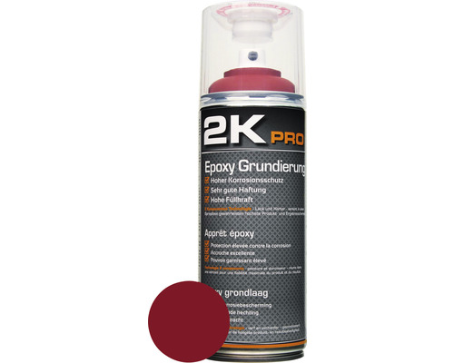 Sprühlack 2K PRO EPOXY Grundierung rotbraun 400 ml