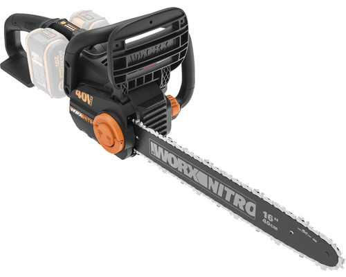 Akku-Kettensäge WORX Nitro 40V (2 x 20V) 40cm WG385E.9, Brushless Motor, ohne Akku und Dual-Ladegerät