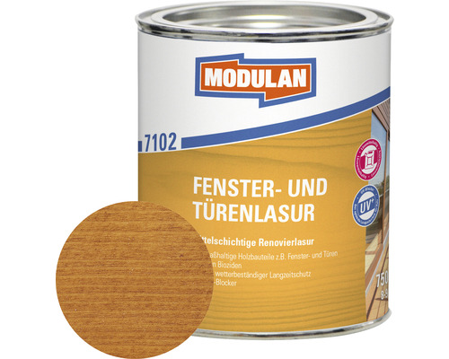 MODULAN 7102 Fenster-Türenlasur kiefer 750 ml