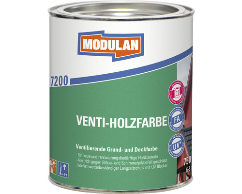 MODULAN 7200 Venti-Holzfarbe schwedenrot 750 ml