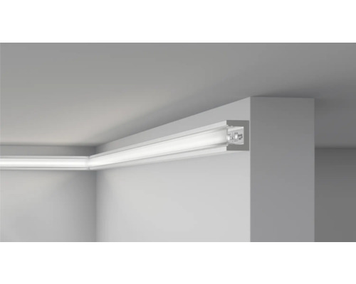 Wandleiste für LED CL14 1 St. 2 m x 25 x 20 mm