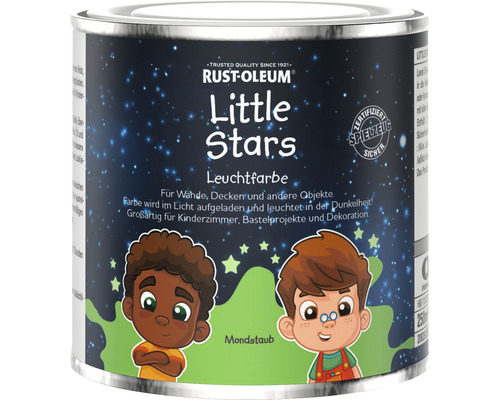 Little Stars Möbelfarbe und Spielzeugfarbe Leuchtfarbe Mondstaub hellgrün 250 ml