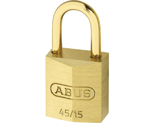 Vorhängeschloss Abus 45MB/15 Messing Lock-Tag 15 mm