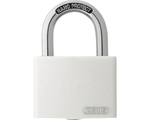 Vorhängeschloss Abus T65AL/40 weiß Lock-Tag 40 mm