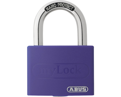 Vorhängeschloss Abus T65AL/40 lila Lock-Tag 40 mm