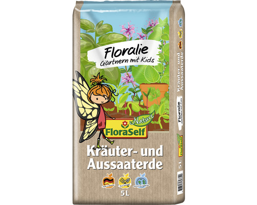 Kräuter- und Aussaaterde FloraSelf Nature® Floralie 5 L