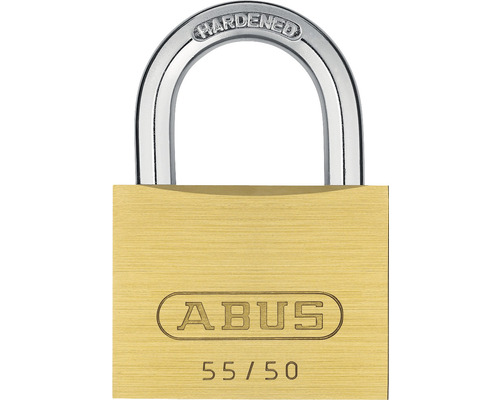 Vorhängeschloss Abus 55/50 Messing gleichschließend