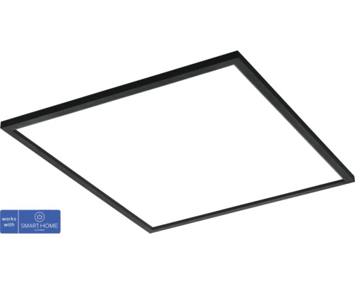 LED Smart Light Panel 33W 4100 lm einstellbare weißtöne 59,5x59,5 cm schwarz - Kompatibel mit SMART HOME by hornbach