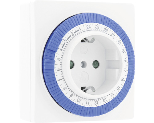 Zeitschaltuhr mechanisch quadratisch weiß bis 3500 W