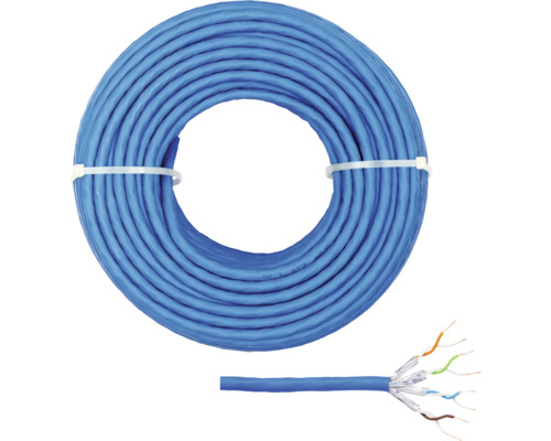 CAT 8 Netzwerkkabel 50 m blau