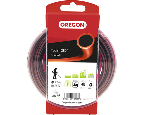 Trimmerfaden Oregon Techni 280° 2,5 mm x 15 m, nylon