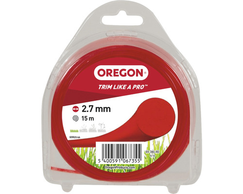 Trimmerfaden OREGON 69-380-RD 2,7 mm,15 m, rot