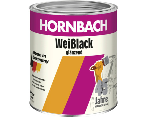 45 Jahre HORNBACH Acryl Buntlack Acryllack glänzend weiß