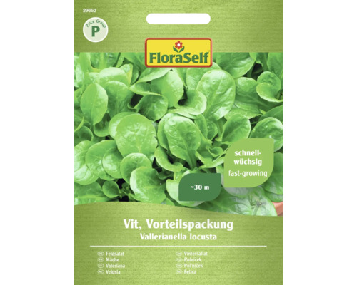 Feldsalat Vit FloraSelf samenfestes Saatgut Salatsamen Vorteilspackung