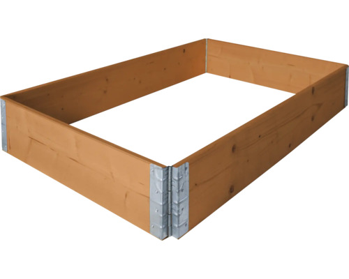 Hochbeet Stecksystem, Palettenrahmen BUILDIFY Fichte 120 x 80 x 20 cm honig