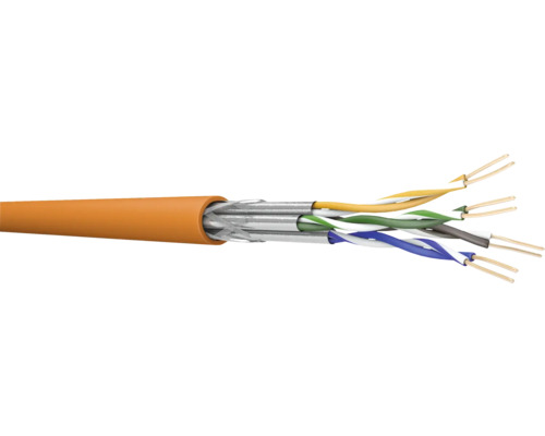 CAT 7 Datenkabel Simplex 100 m orange