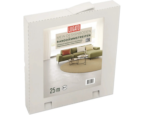 Lugato Randdämmstreifen selbstklebend für Mein Designboden 25 m x 50 mm