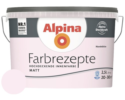 Alpina Wandfarbe Farbrezepte Mandelblüte 2,5 l