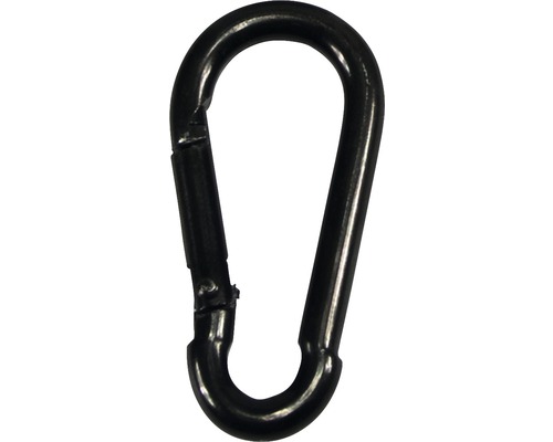 Feuerwehr-Karabiner 8x80 mm schwarz verzinkt