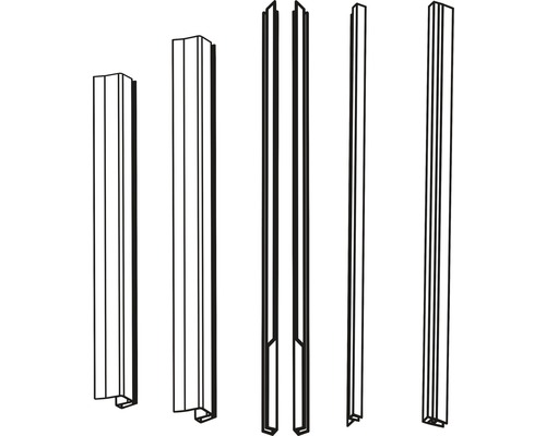 form&style Dichtleistenset für Drehtür Basano