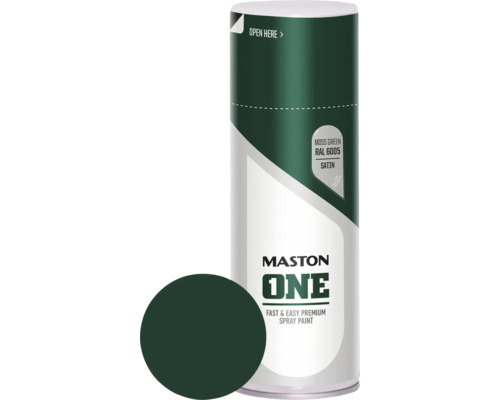 Sprühlack Maston ONE seidenmatt RAL 6005 moosgrün 400 ml