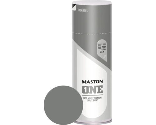 Sprühlack Maston ONE seidenmatt RAL 7037 grau 400 ml