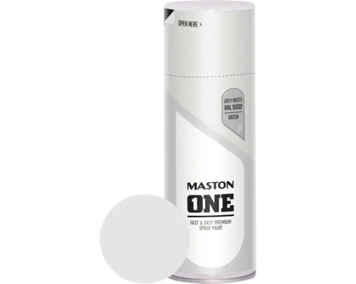 Sprühlack Maston ONE seidenmatt RAL 9002 grauweiß 400 ml