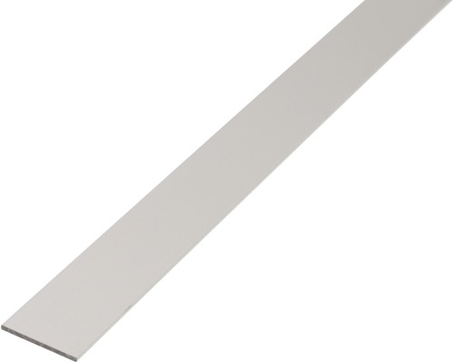 Flachstange Alu silber 20x2 mm, 1 m