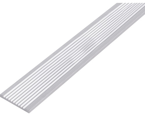 Flachstange Alu natur geriffelt, 40x3 mm, 1 m