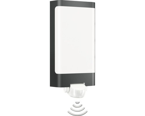 Steinel LED Sensor Außenwandleuchte 9,3W 946 lm 3000 K L 30,5 cm L 240 S anthrazit/weiß