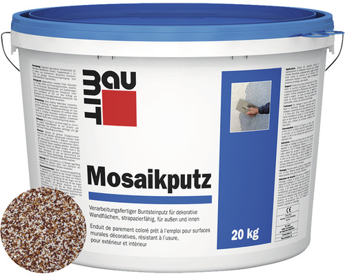 Baumit Mosaikputz M312 gebrauchsfertiger Dünnschichtdeckputz weiß-braun-gelb 20 kg