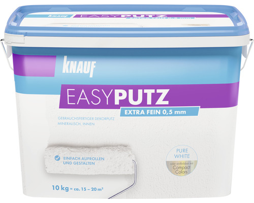 Knauf EASYPUTZ Dekorputz 0,5 mm Extra Fein Weiss 10 kg