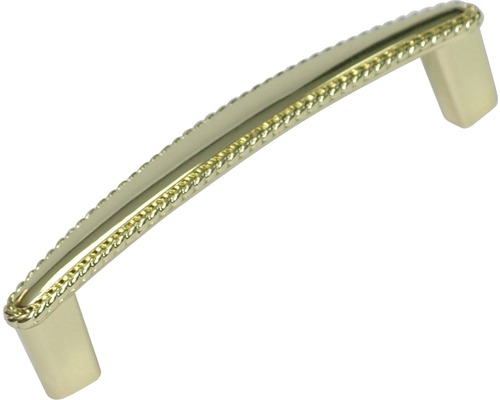 Möbelgriff Bügelgriff Metall glanz/gold Lochabstand 96 mm LxBxH 107/15/29 mm