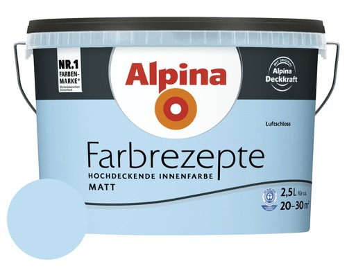 Alpina Wandfarbe Farbrezepte Luftschloss 2,5 l