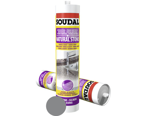 Soudal Naturstein Silikon marmorgrau 290 ml